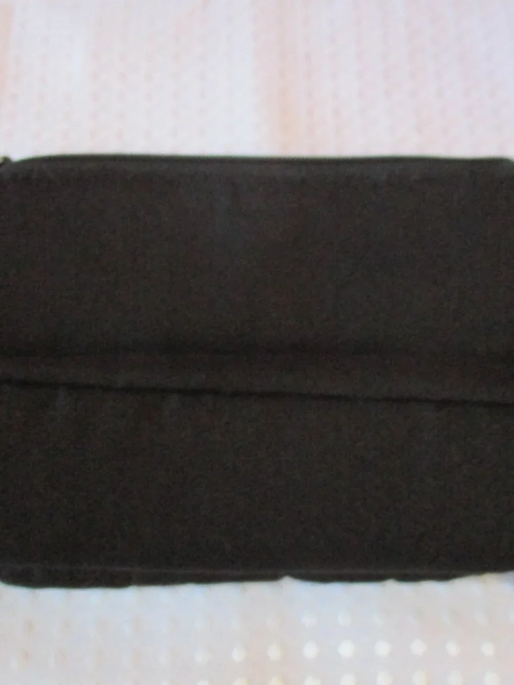 Vera Bradley Black Compact Organizer Bag With Floral Print Liner
